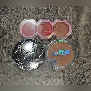 Cheeky Trio Blush Palette, Lottie London Bronzer & Highlighter BNIB
